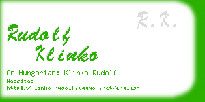 rudolf klinko business card